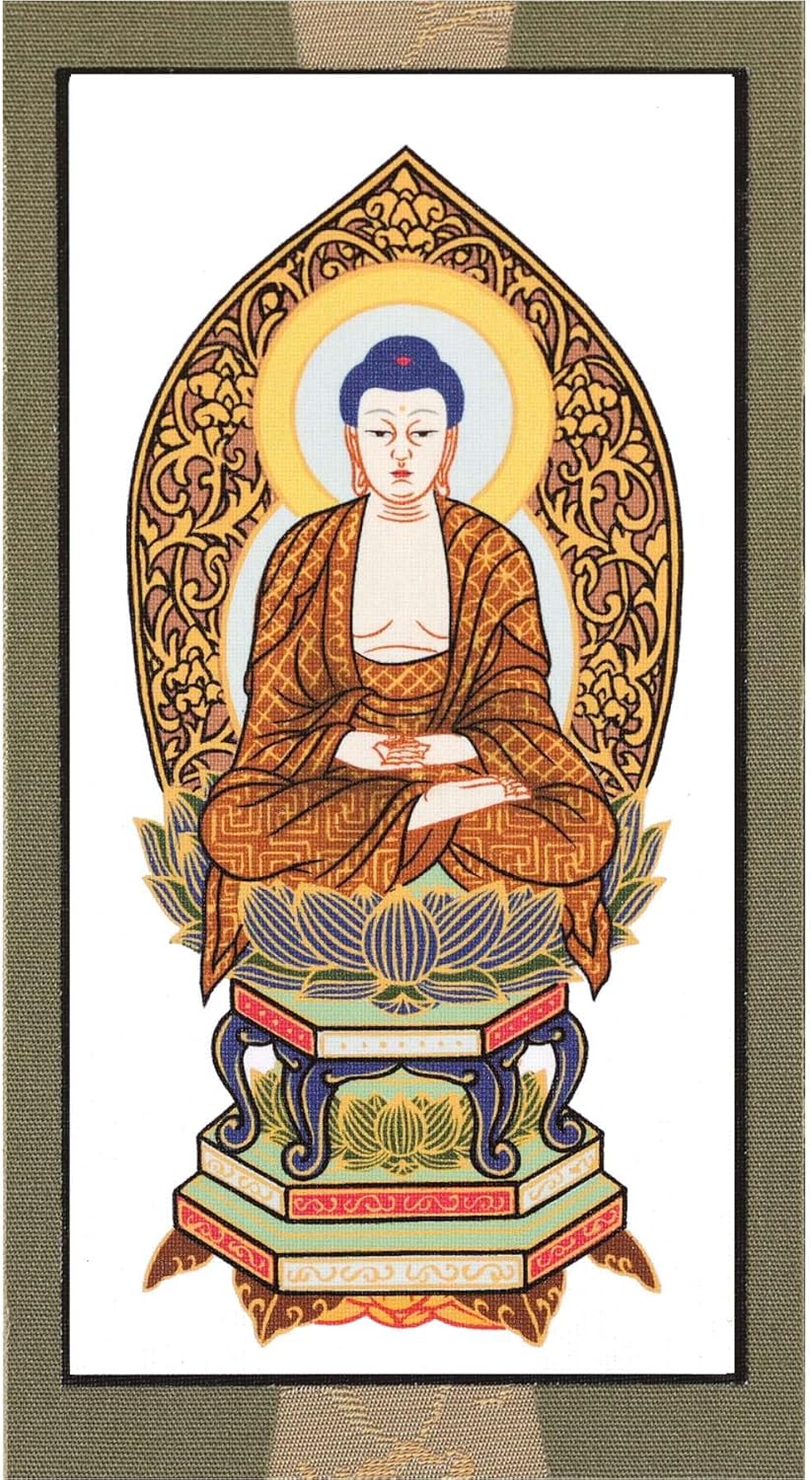 やまこう スタンド掛け軸 クリスタル 大 釈迦如来坐像 臨済宗 本尊 高