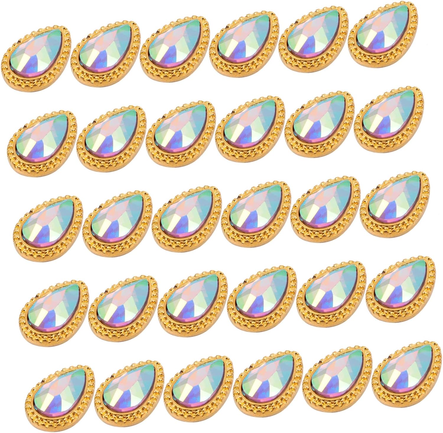 90pcs Nail Gems Rhinestone Nail Art Decorations for Crafting Christmas Wedding Birthday and Valentine Day Eye-catching Designs