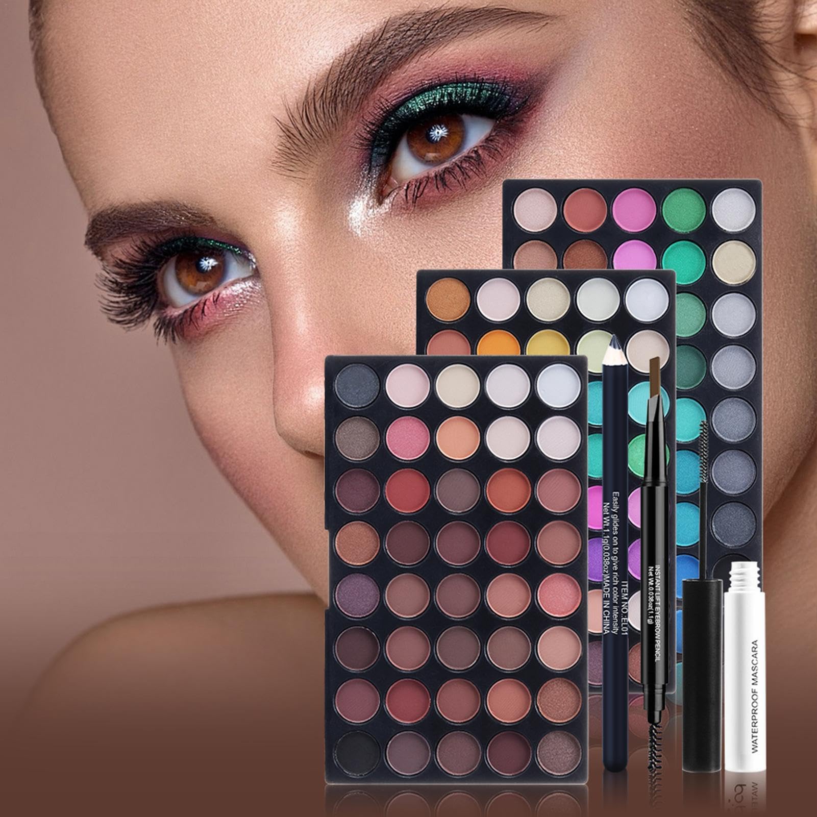 Make-up-Set, Make-up Set für Frauen, komplettes Set - Lidschatten-Palette | Das komplette Make-up-Set beinhaltet Concealer-Grundierung, Lidschatten-Palette,