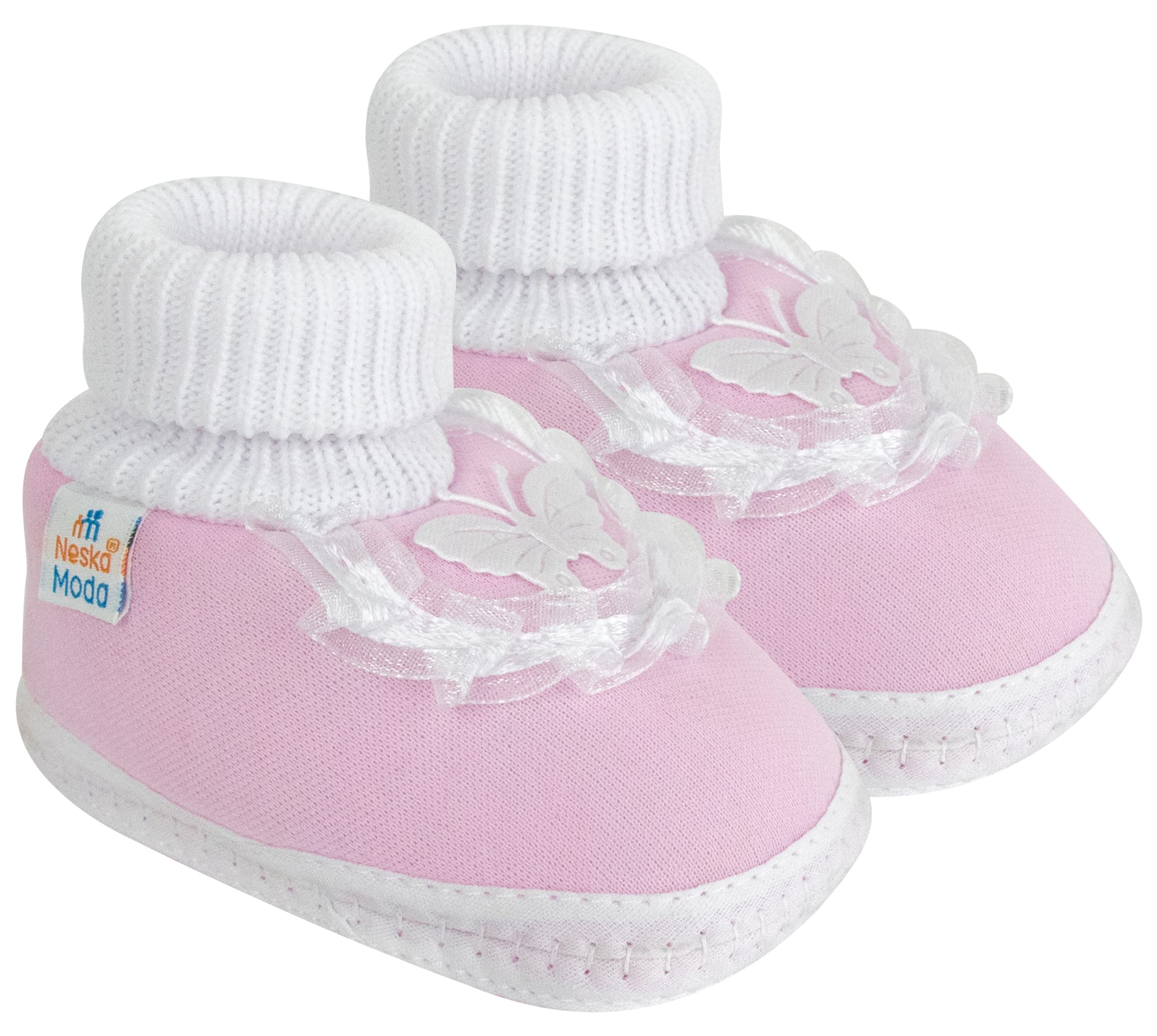 neska moda Baby Girls Booties For 6 to 12 Months (Pink)-picture-39