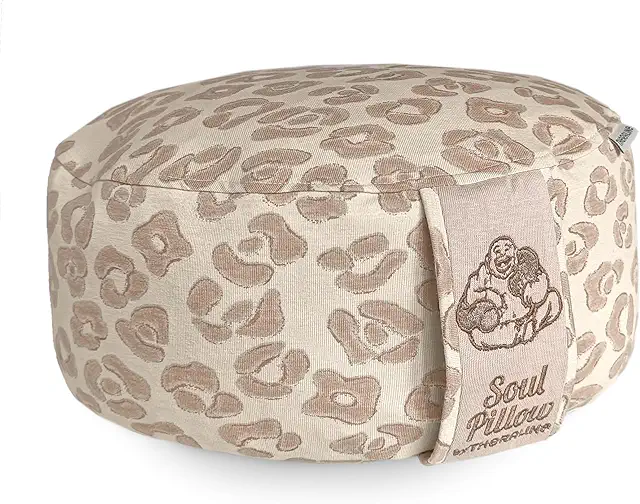 Soul Pillow Yoga Cushion: Round Meditation Seat with Spelt Filling