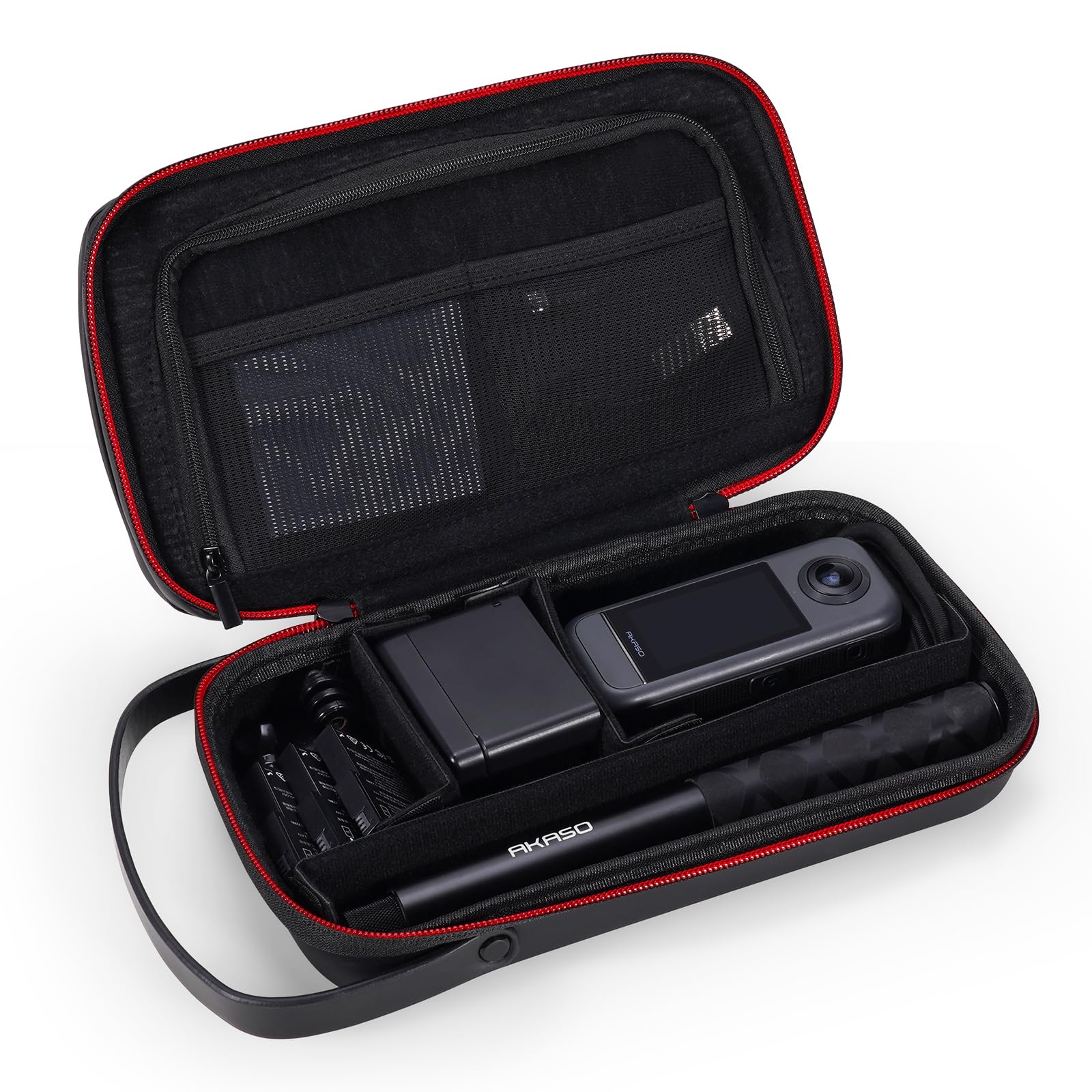 AKASO Étui de Transport Étanche pour GoPro Hero 13 12 11 Insta360 X5 X4 X3 DJI Action Osmo 360 V50 EK7000 Brave 7 8 Large