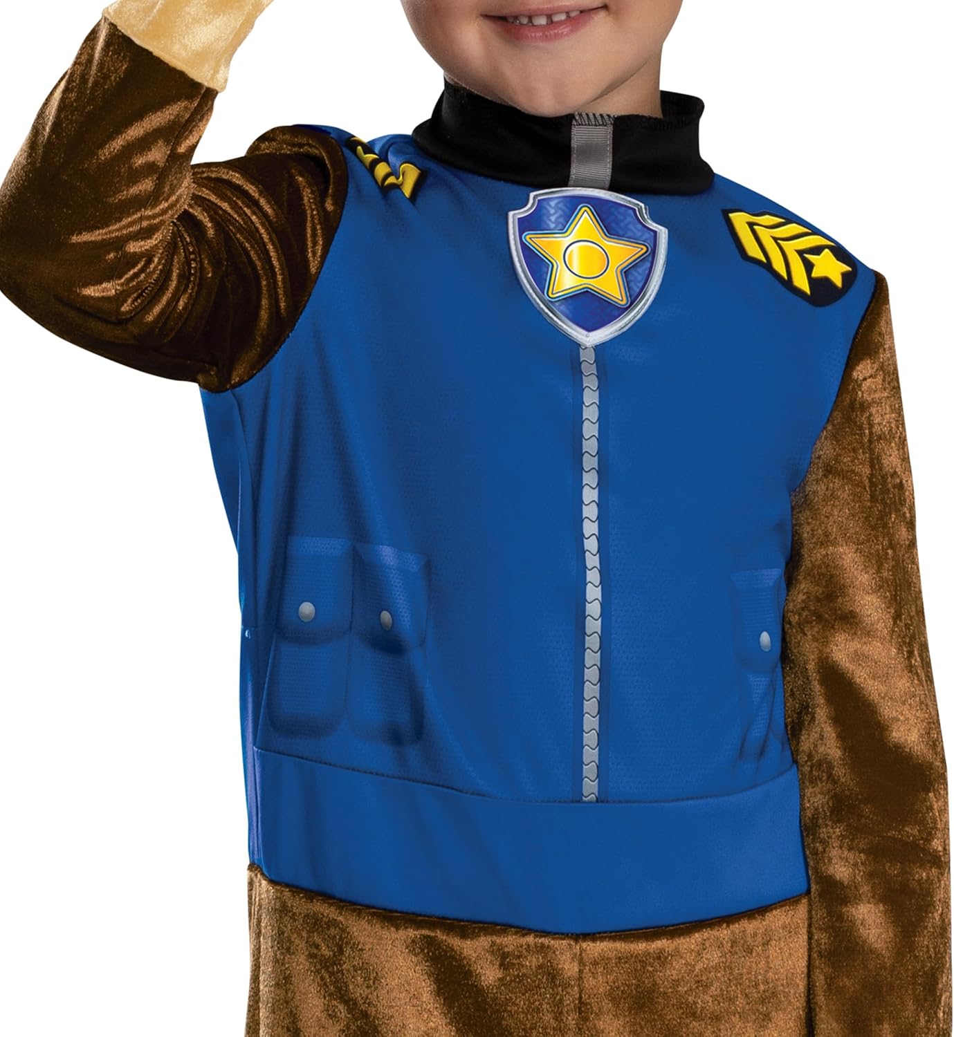 Paw Patrol Chase Toddler Costume, Official Paw Patrol Chase Costume Outfit with Headpiece