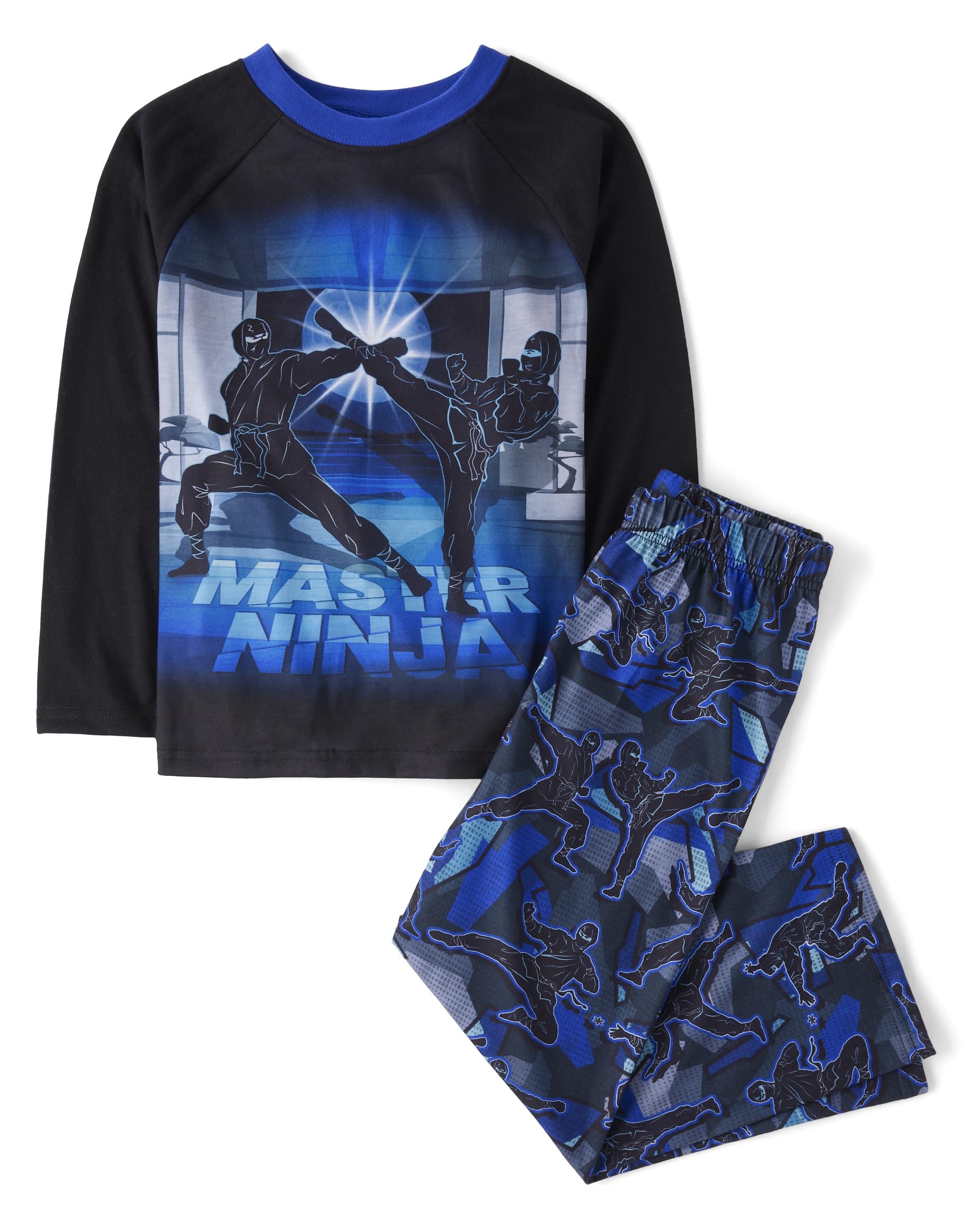 The Children's Place Boys' Long Sleeve Top and Pants 2 Piece Pajama Set