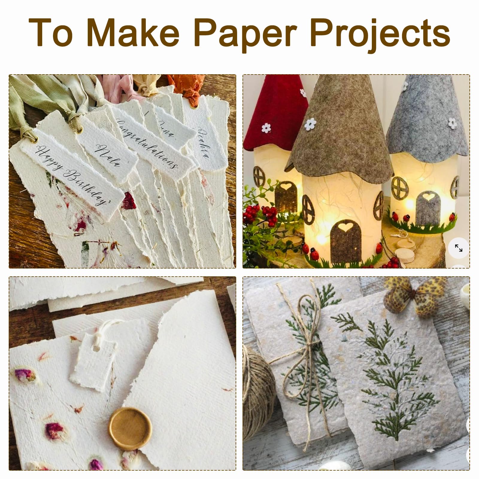 QUARKZMAN Pantalla Para Hacer Papel De Madera Kit De Marco Para Hacer Papel De 4.7 X 3.9 Pulgadas De Doble Capa Para Hacer Manualidades De Papel Tarjetas, Marcadores