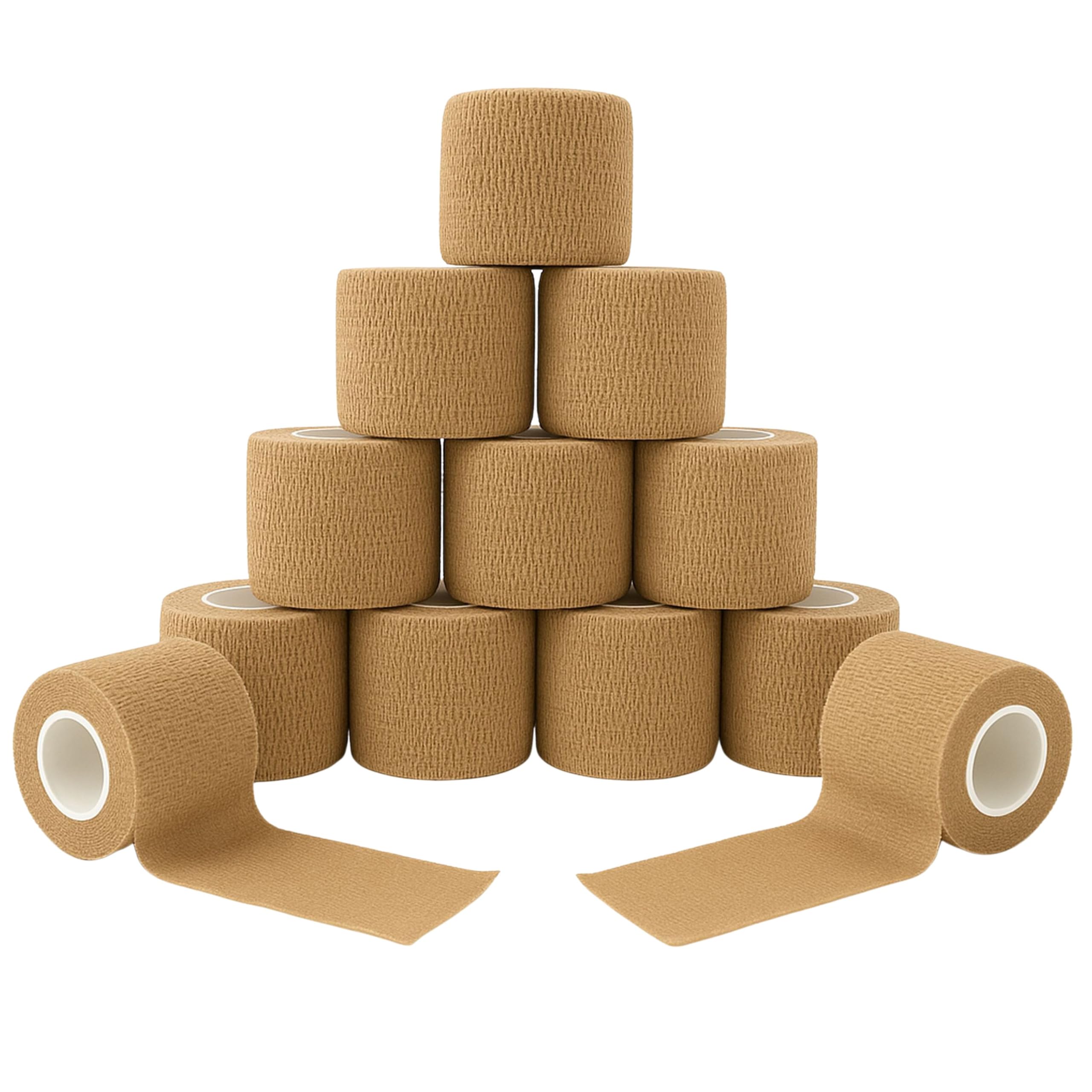 Cohesive Bandage Tape - 12 Pack | First Aid Supplies -6
