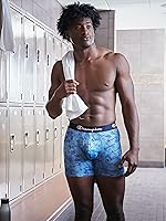 Vista 4 de Champion Calzoncillos tipo bóxer elásticos ligeros y transpirables para hombre (paquete de 3)