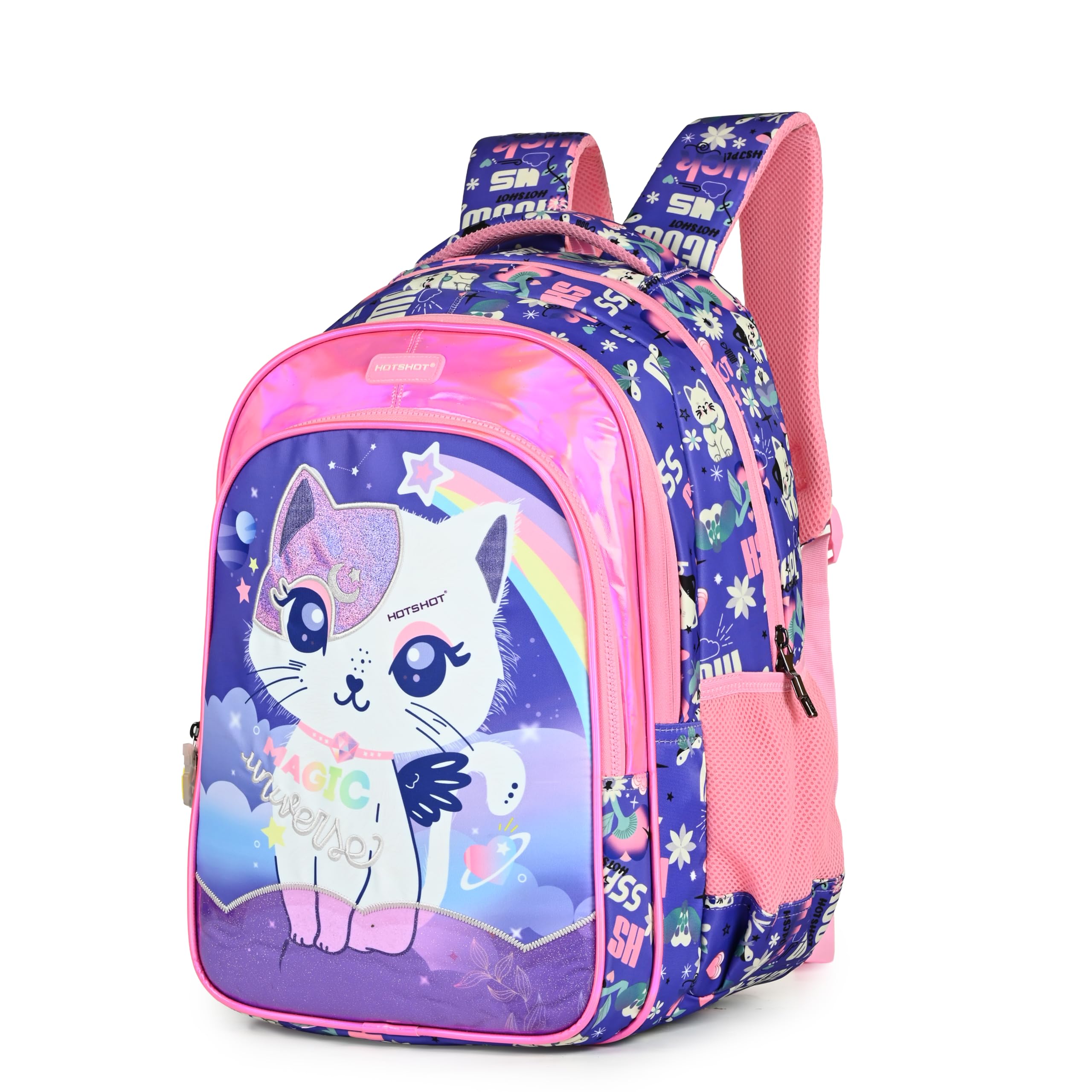 hot shot UNIVERSE CAT_1822|school bag for girls|bag for girls |kids school bag|18 INCH|water resistant|32L kids backpack-picture-24