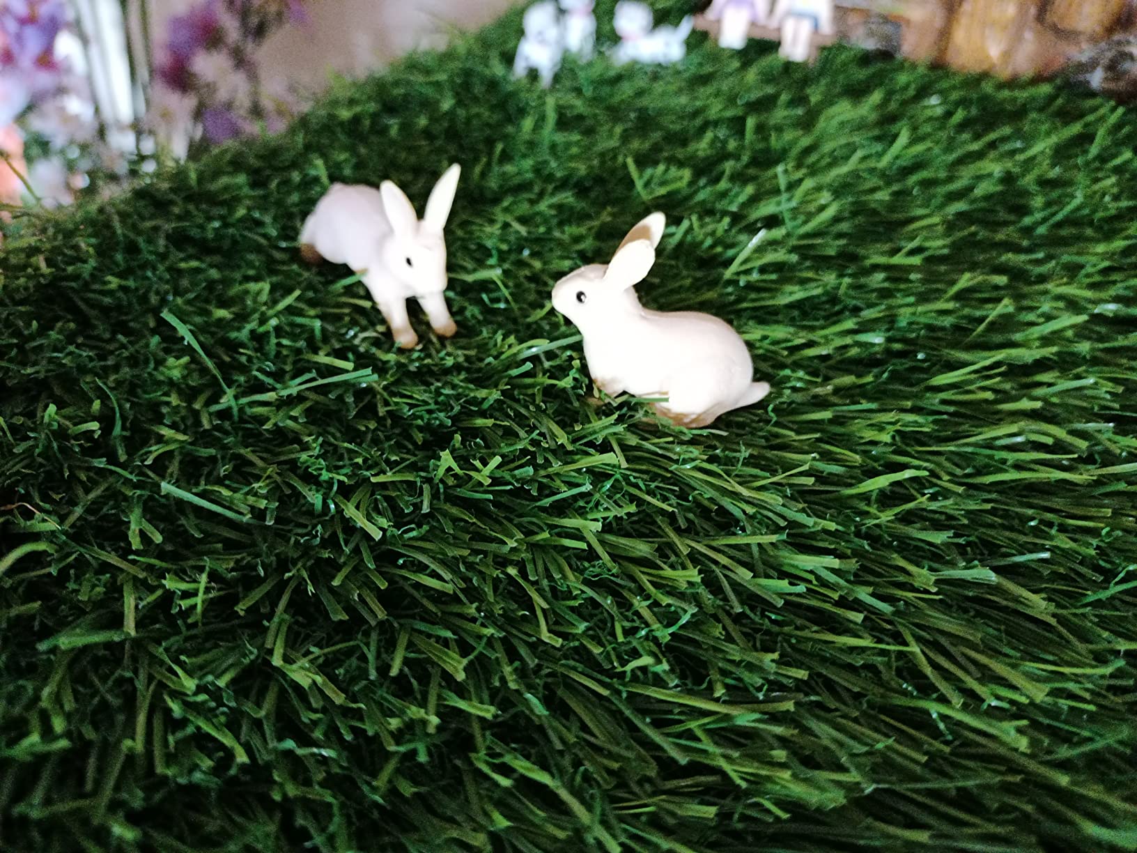 Bloom Bagicha Resin Miniature Rabbit Showpiece, Multicolour, Set of 2 ...