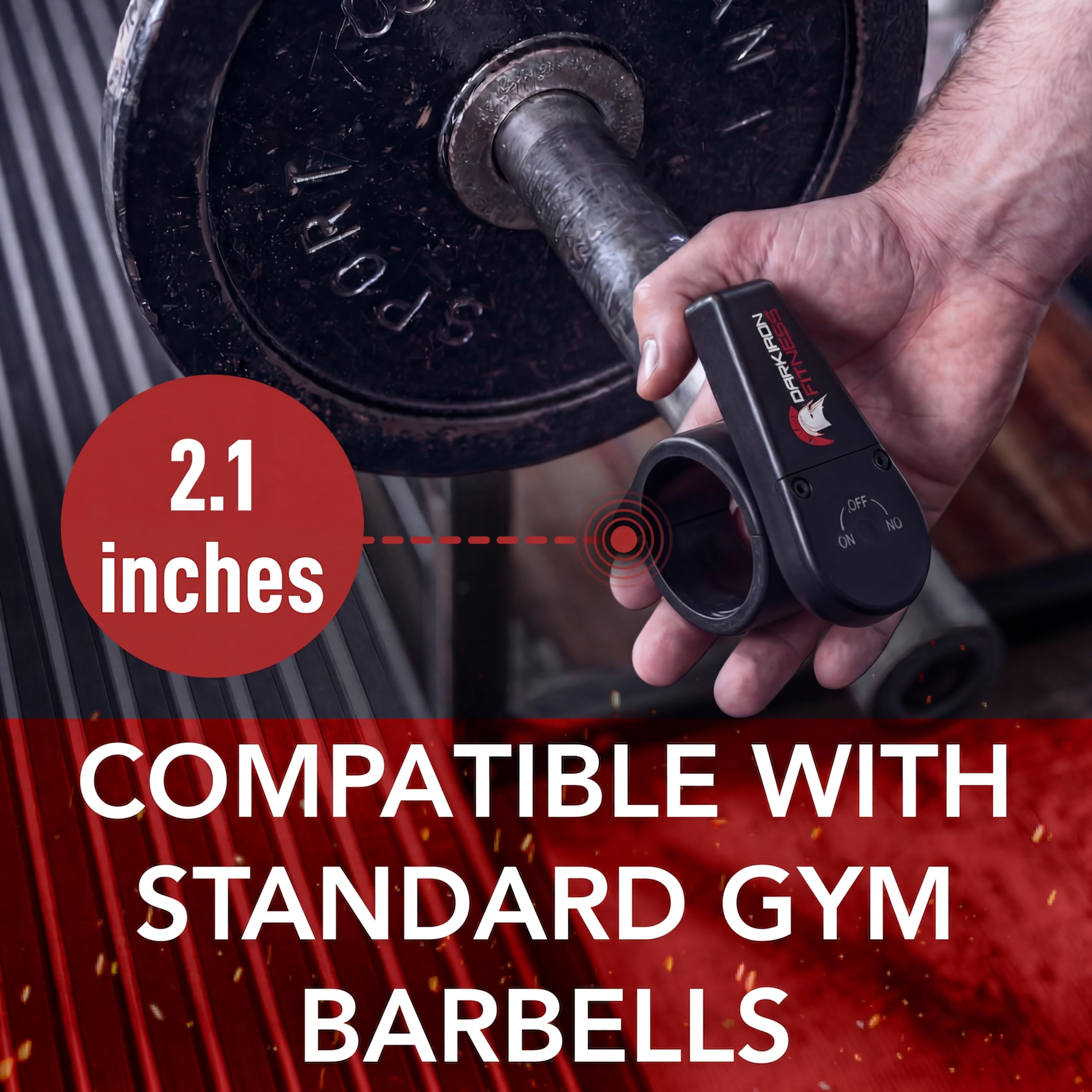 Bilanciere collare morsetto | clip regolabili per 2,5 cm o 5,1 cm standard olimpico 20,4 kilogram bar | 1 paio di piccolo morsetto Muscle fitness Style Plastic Lockjaw collari | con chiusura a molla, 2 Inch Barbell Clamps, Small