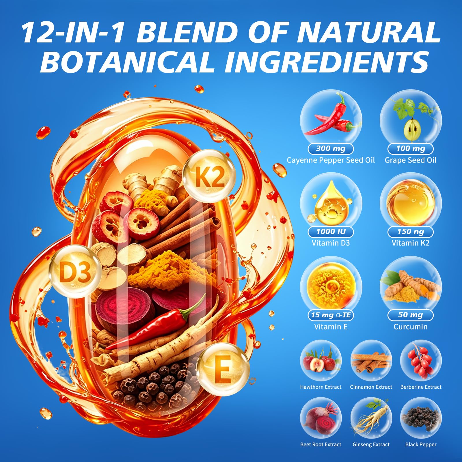 Cayenne Pepper Capsaicin Power, Support Digestive & Gut Health 120 Softgels — Amazon image 2