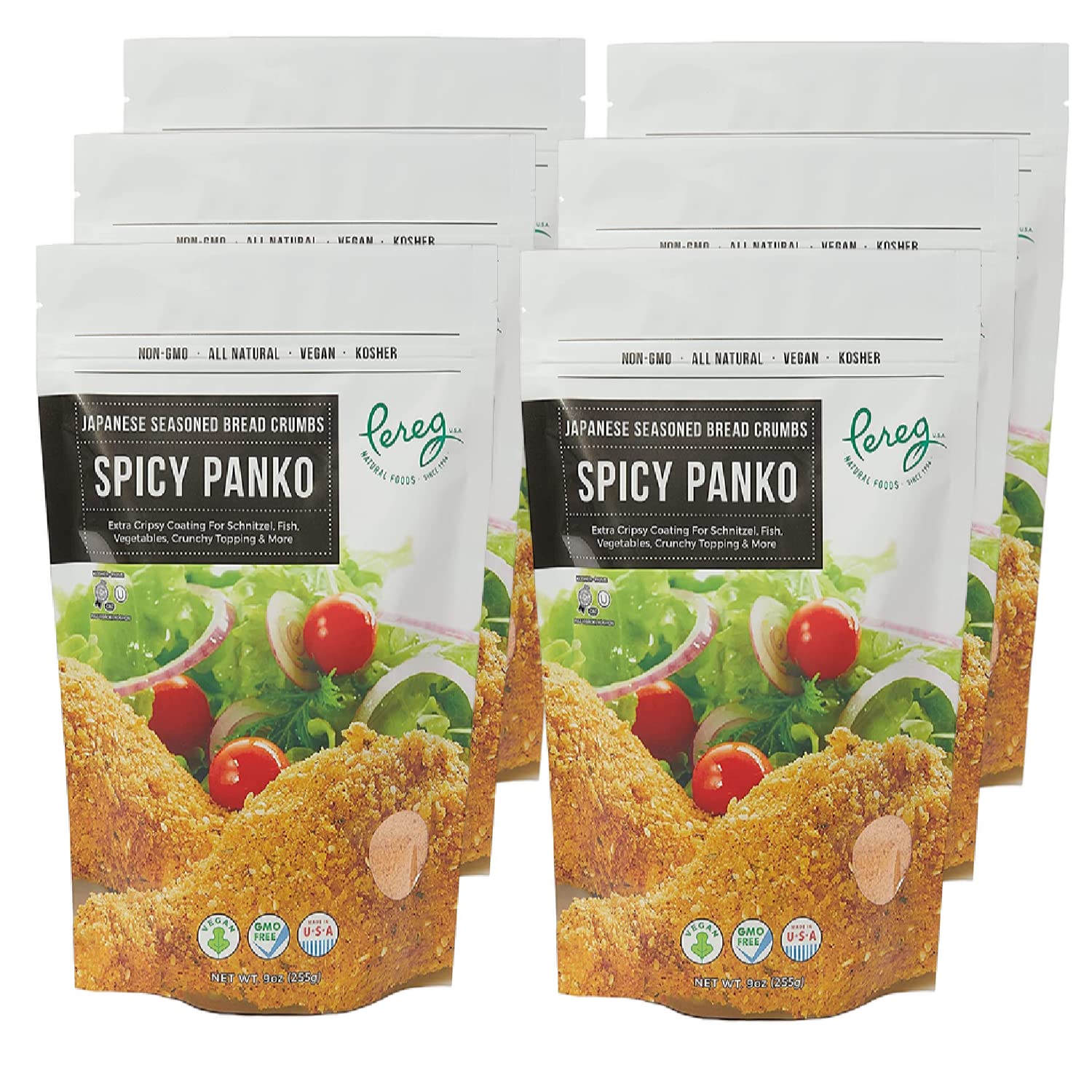 Buy Pereg Spicy Panko Bread Crumbs (9 Oz x 6 Pack) Breadcrumbs with Hot Spicy Flavor Best