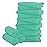 16 Pack Baby Washcloths - 10x10 Inch, Coral Fleece - Extra Absorbent and Soft Wash Clothes for Newborns, Infants and Toddlers - Suitable for Sensitive Skin and New Born - Baby Shower - Aqua Green
