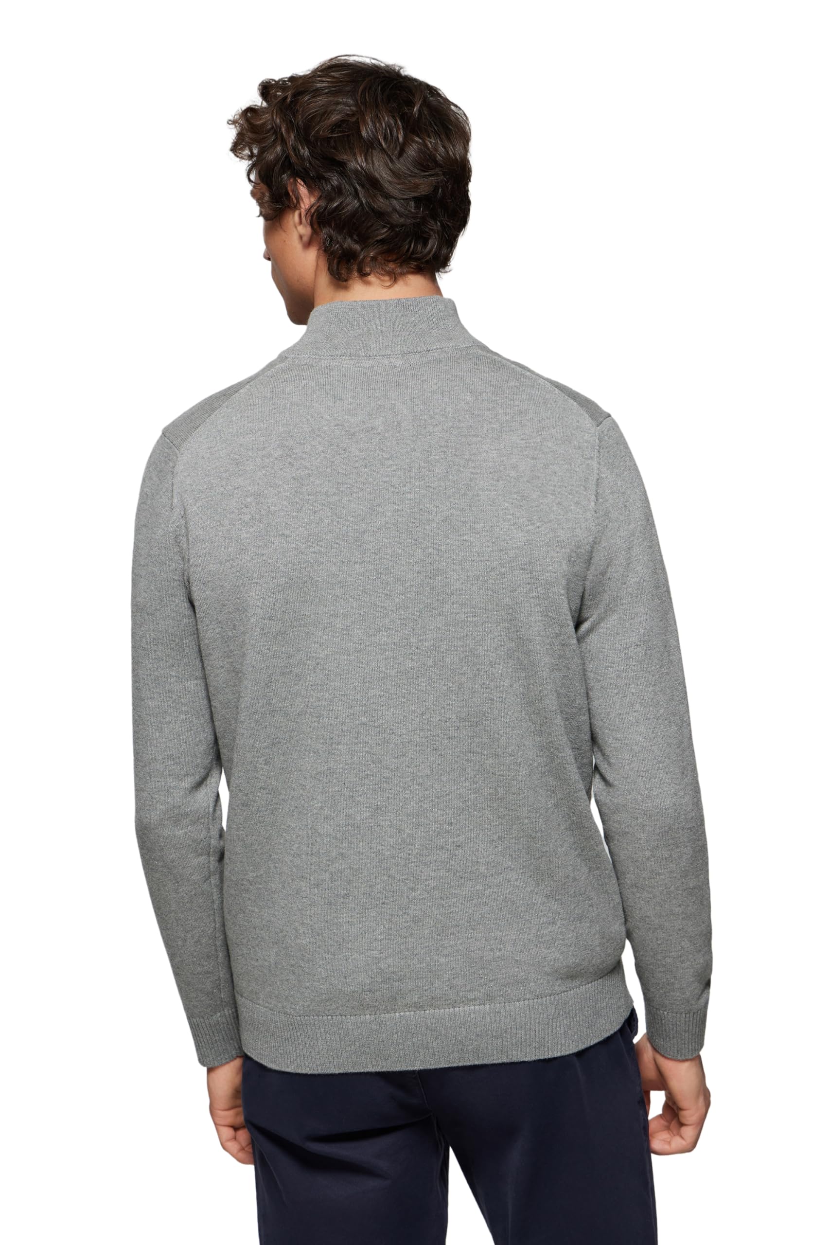 Polo Club Maglione Uomo Maniche Lunghe Maglioni con Cerniera sul Collo Pullover 100% Cotone