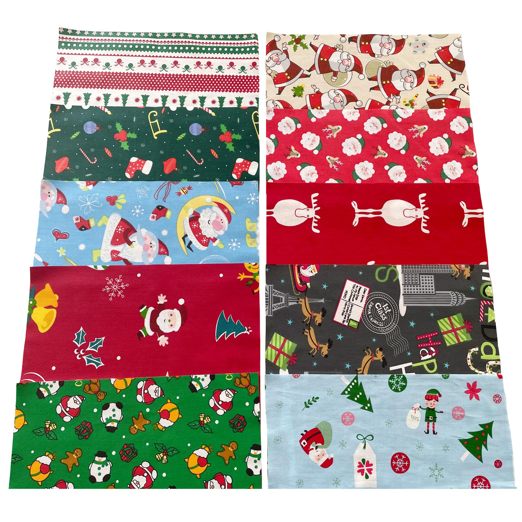 8 Bunte Baumwoll-Stoffquadrate – DIY-Paket Mit Kakteen-Muster Für Nähanfänger