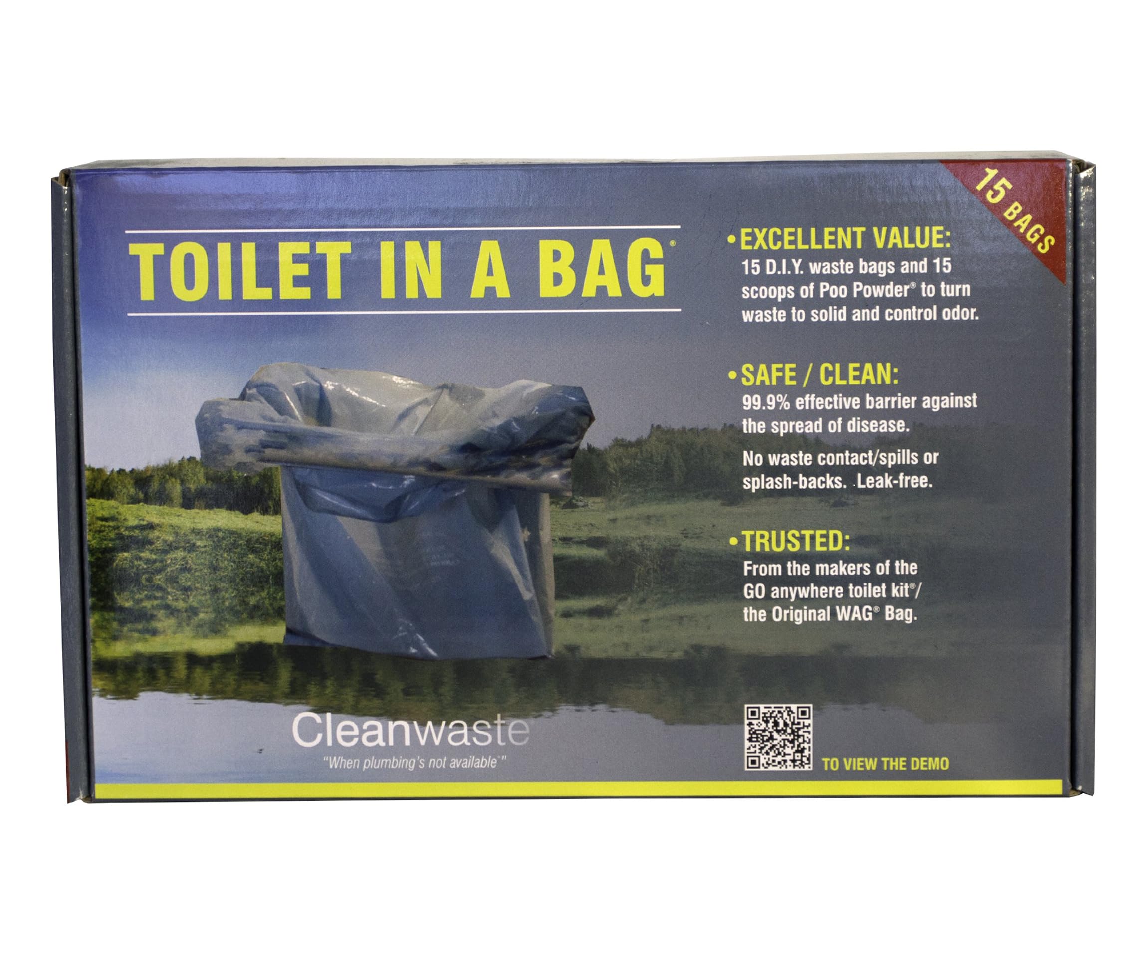 Cleanwaste WC in einem Beutel – DIY Kit 15 Stück