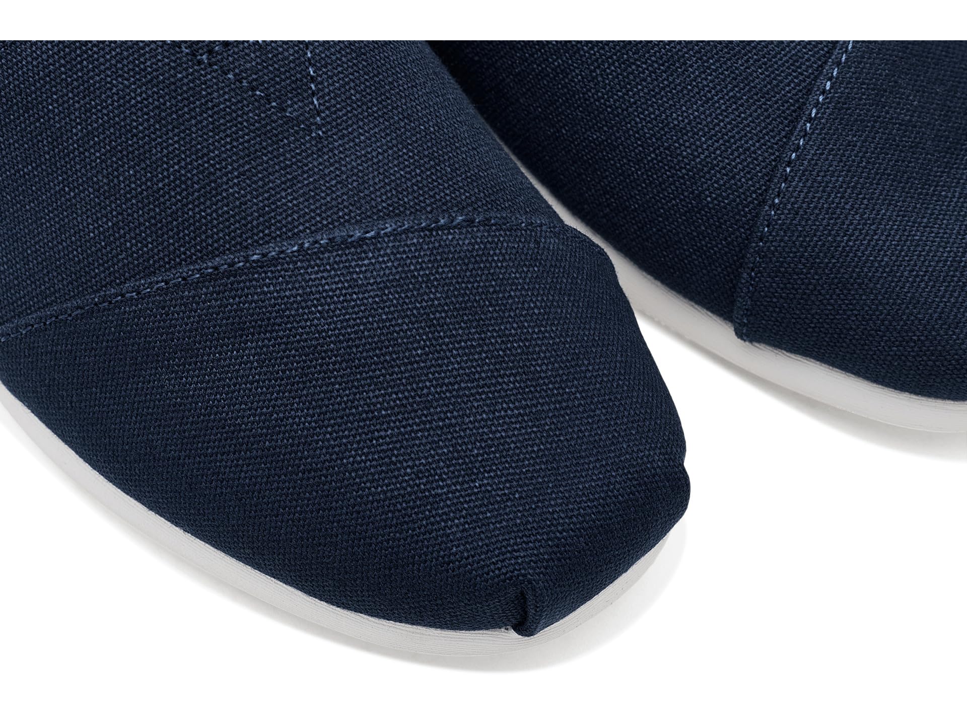 Toms Alpargata Mocassins Plats Classiques pour Homme Bleu Marine à Rayures Nautiques 44