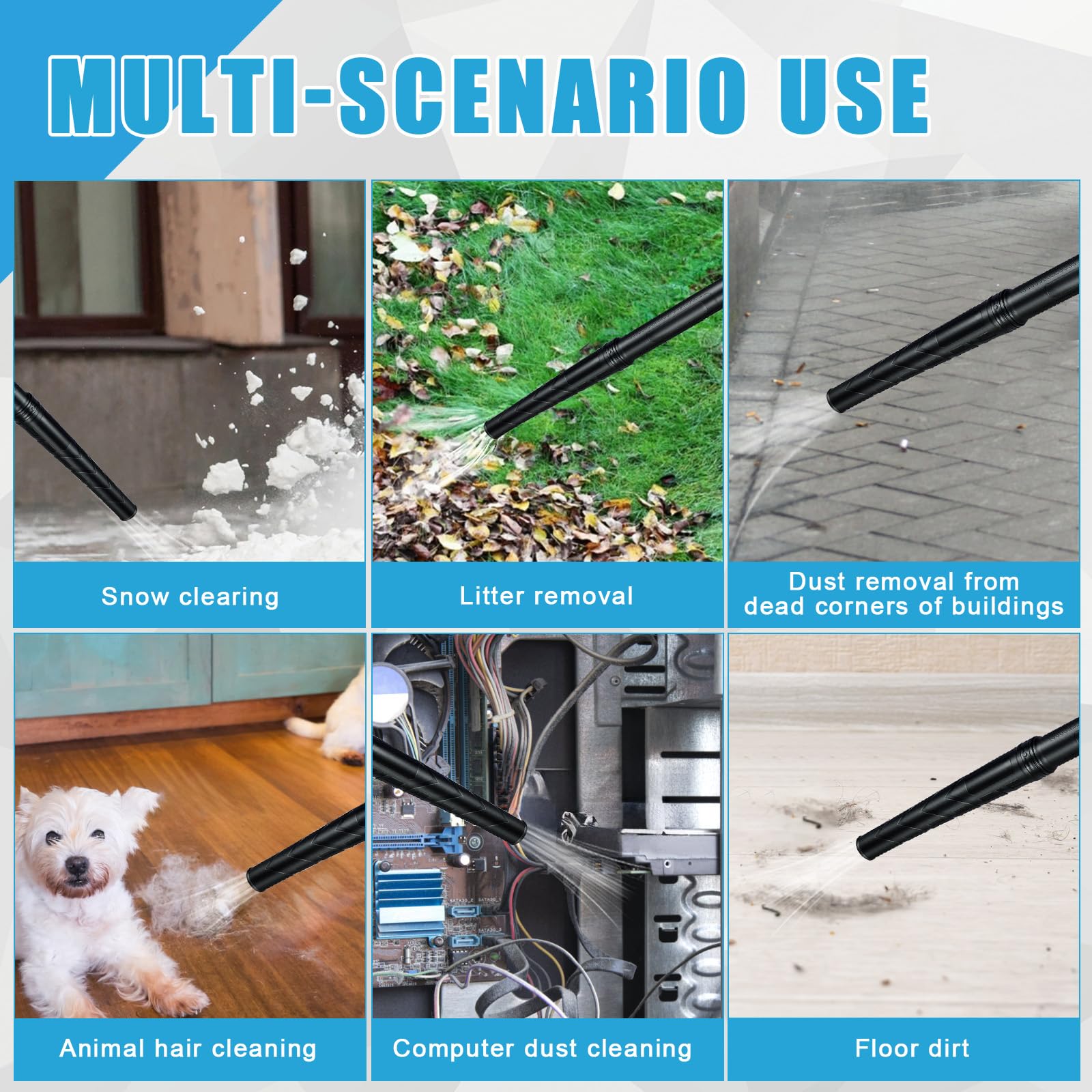 Soplador de hojas con batería Makita de 18 V, 230 MPH 2 en 1, soplador de hojas eléctrico y aspiradora, motor sin escobillas, 3 velocidades, soplador de hojas manual para jardín, hojas, nieve, sin