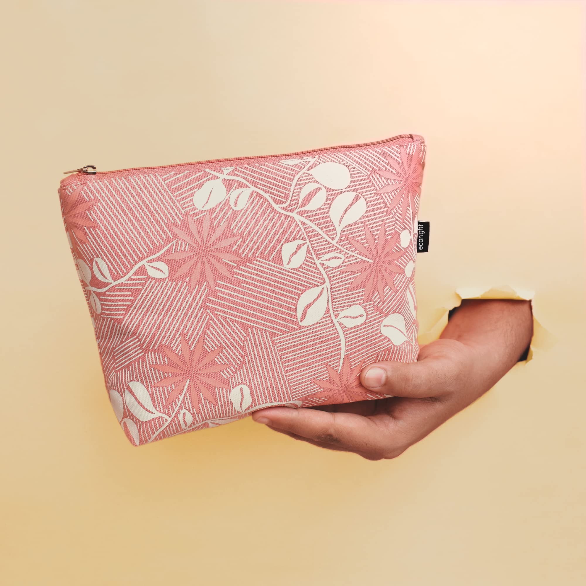 Ecoright Makeup Pouch For Girls Canvas Cosmetic Pouch For Women