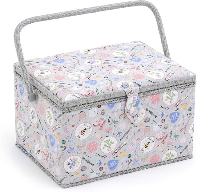 HobbyGift MRL 86 Sewing Box: Large, Assorted, 23.5 x 31 x 20cm