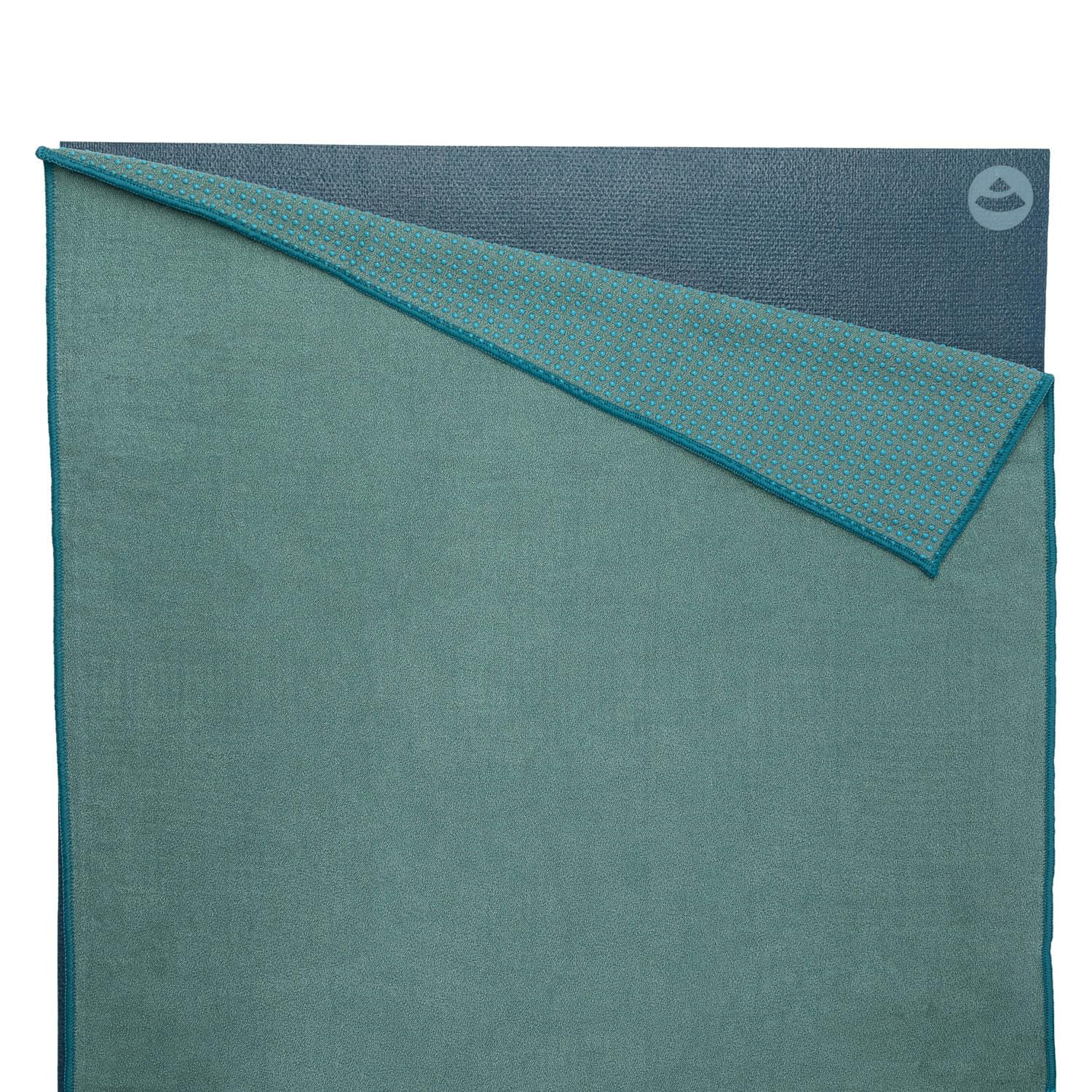 Bodhi Grip² Yoga Handtuch | Yogatuch mit Anti-Rutsch-Noppen | Rutschfestes Mikrofasertuch | Hot Yoga Towel | Antibakterielles Trainingshandtuch | Yogamattenauflage