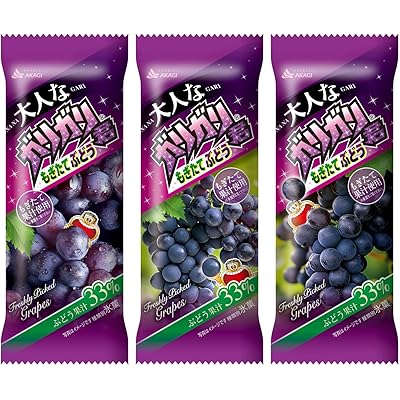 [冷凍] 赤城乳業 大人なガリガリ君 もぎたてぶどう 100ml×24本