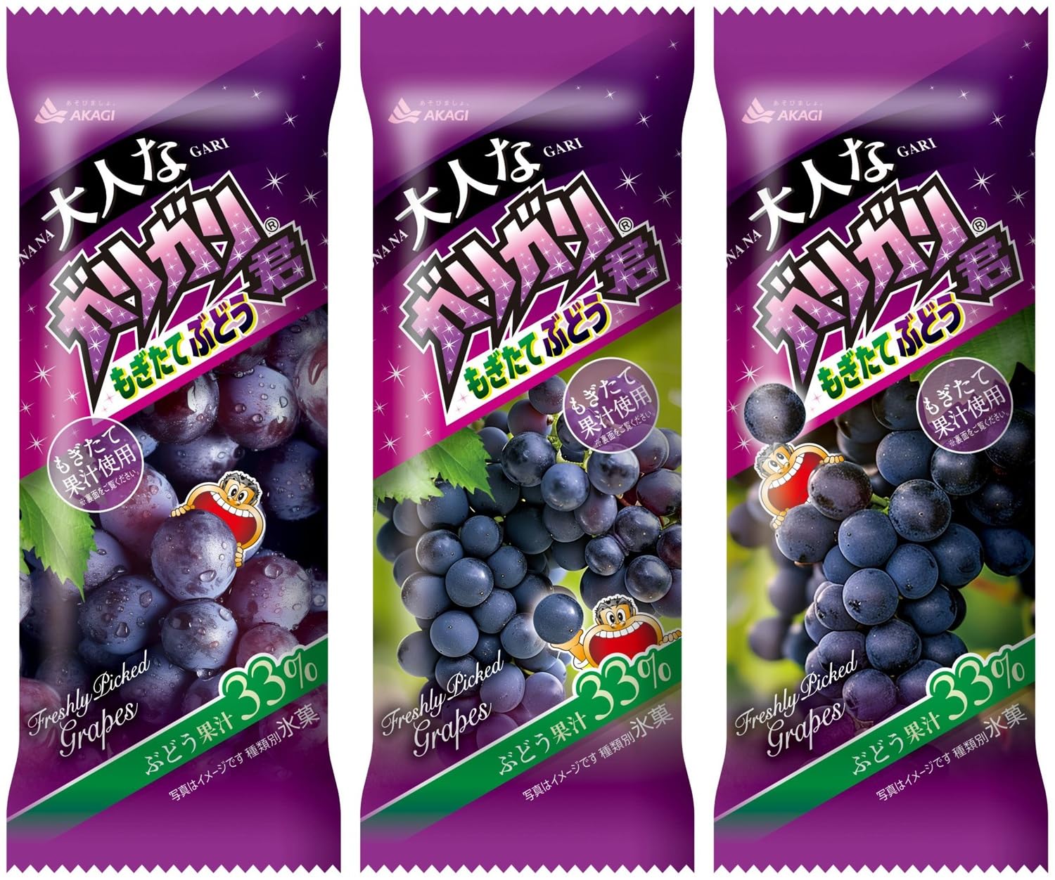 【40%OFF】【2,258円】 赤城乳業 冷凍 大人なガリガリ君 もぎたてぶどう 100ml×24本 【送料無料】