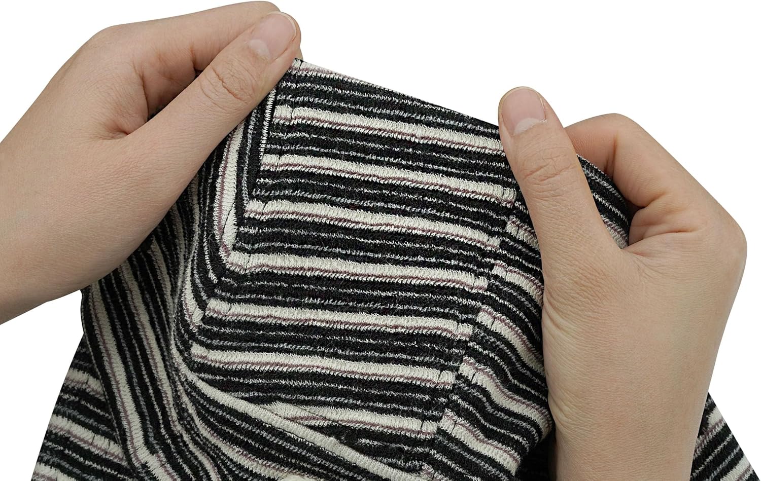 Clakllie Vintage Striped 5 Panel Short Brim Cap for Men Soft Top Baseball Cap Flat Bill Snapback Hat Adjustable Trucker Hat - Image 6