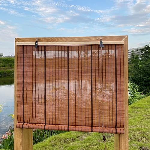 Persianas de bambú, persianas enrollables de bambú para ventanas, cortinas enrollables de bambú para interiores y exteriores, hogar, patio, porche