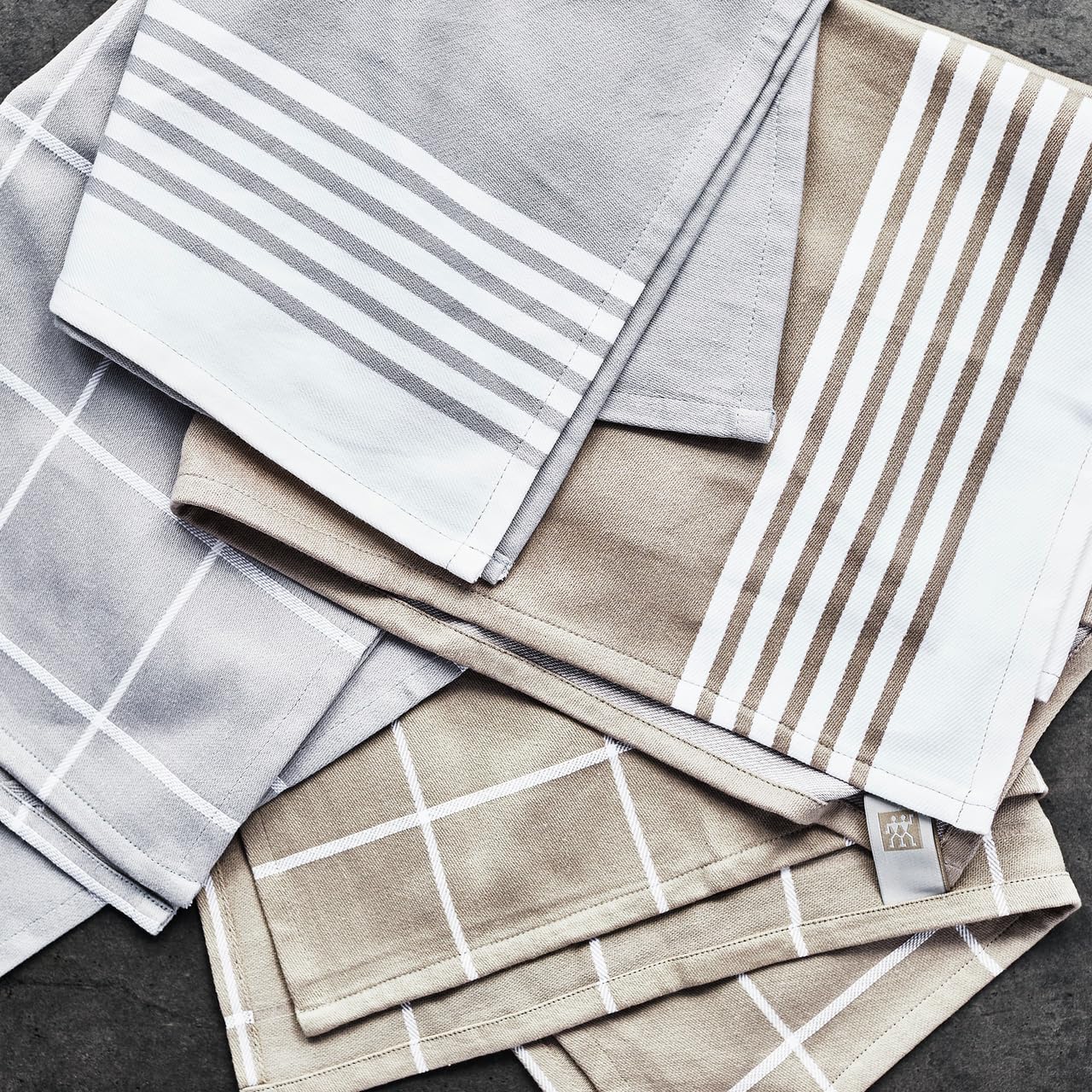ZWILLING J.A. Henckels Küchentuch-Set, 4-teilig, Taupe