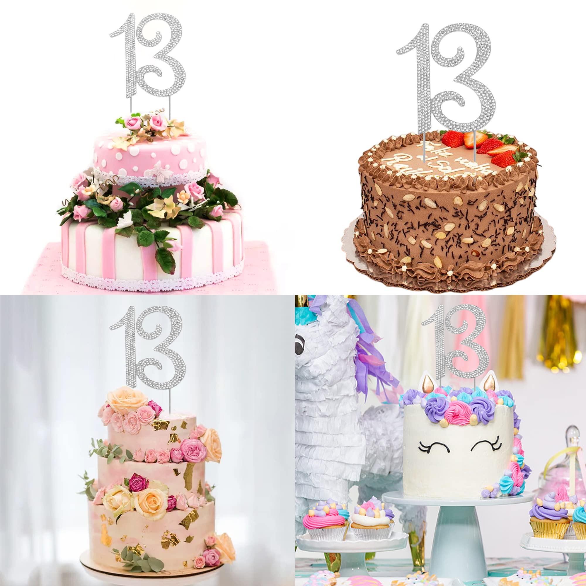 Topper per torta con scritta Happy 30th Birthday, con glitter oro, 30 topper per cupcake, decorazioni per torte per 30° compleanno, decorazioni per feste di compleanno (oro 30
