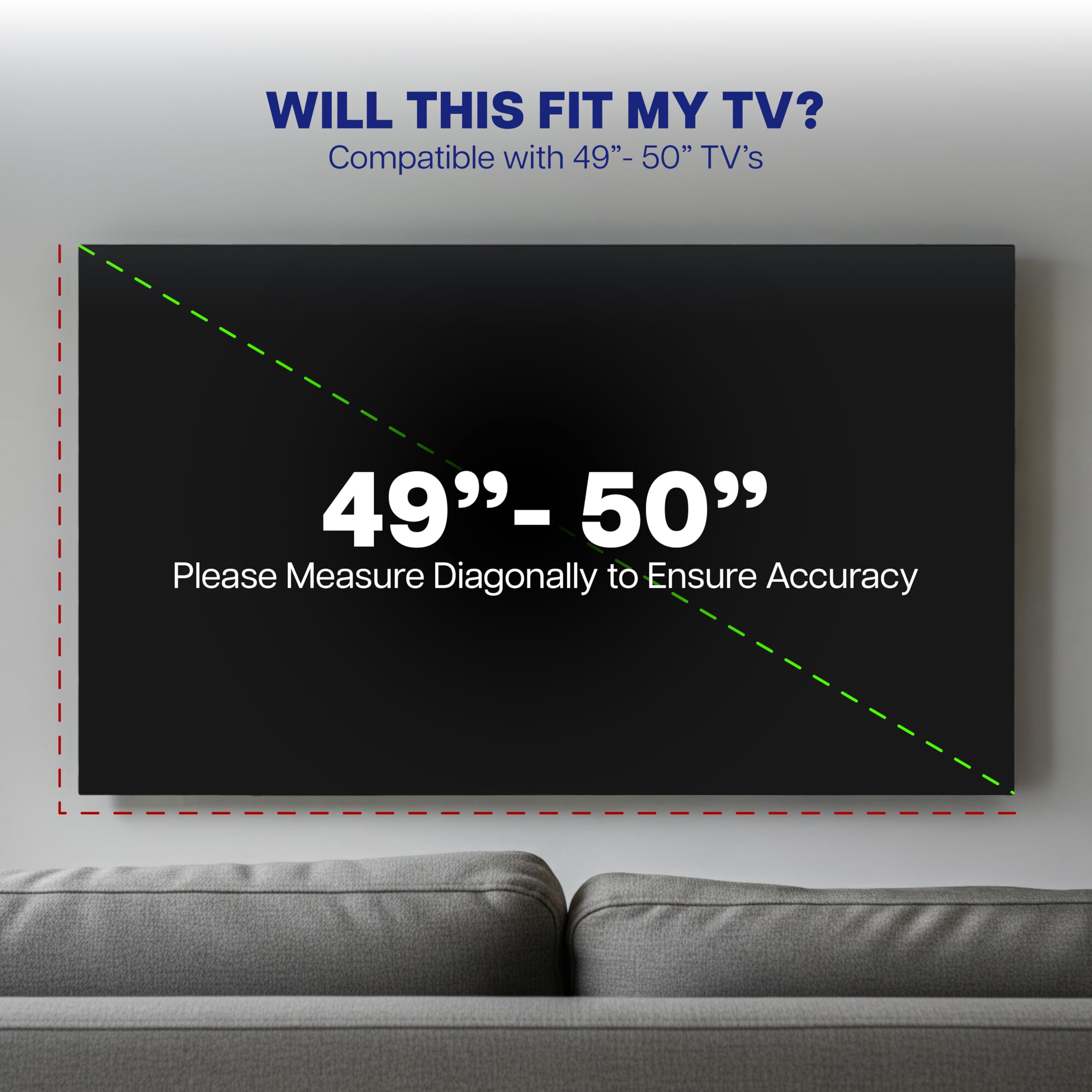 VIVO Cover-TV050B Protezione TV 50-52" Schermo Piatto Esterno Impermeabile