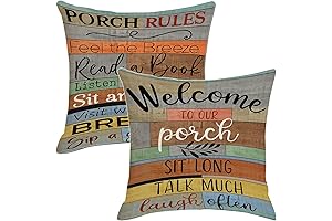 Jartinle Summer Porch Pillows Decorative Outdoor Throw Pillow Covers
