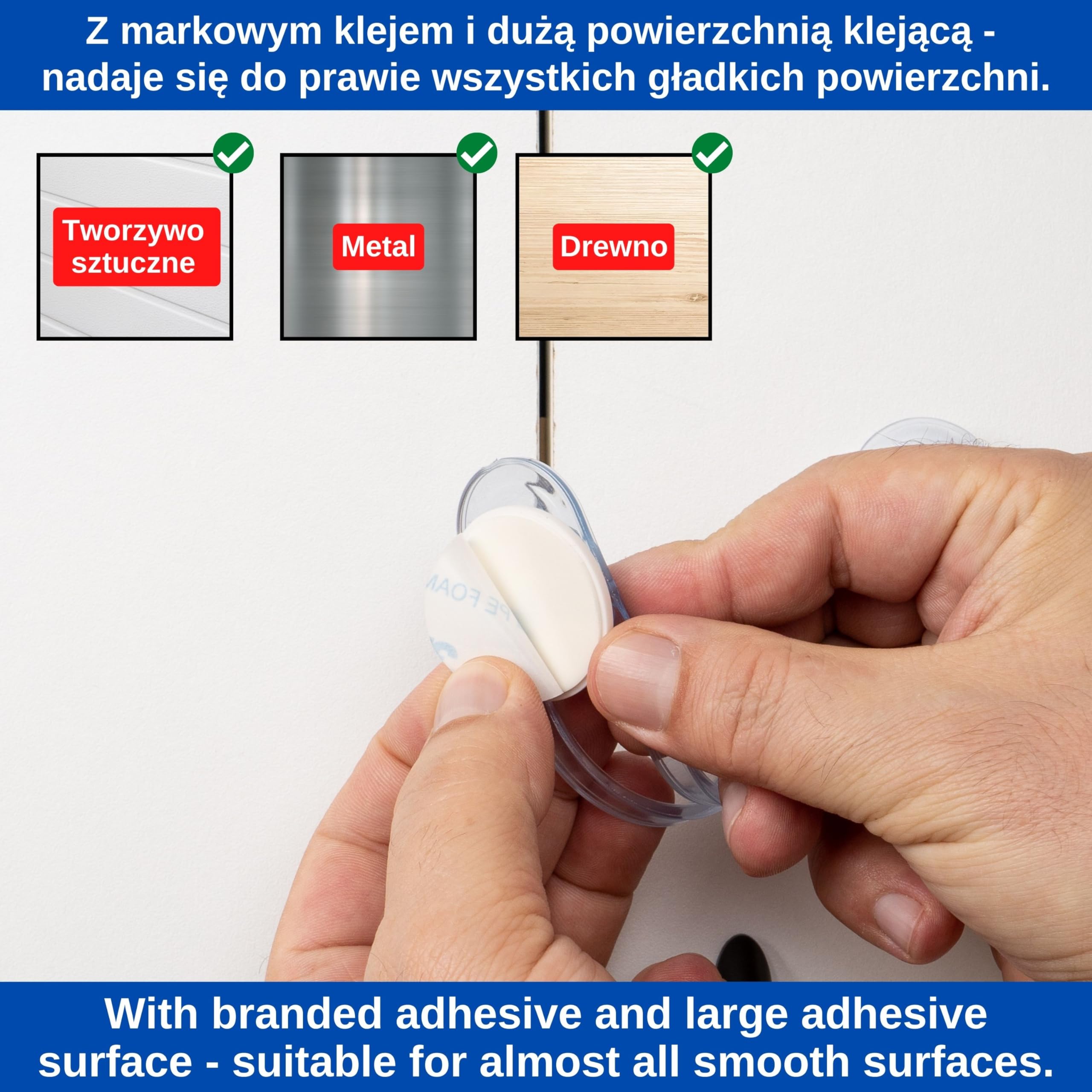 Uniwersalna blokada zabezpieczająca przed dziećmi, 8 szt., przezroczysta, zabezpieczająca szufladę, szafkę, toaletę, lodówkę, wielofunkcyjna blokada do przyklejenia, blokada szafki bez wiercenia