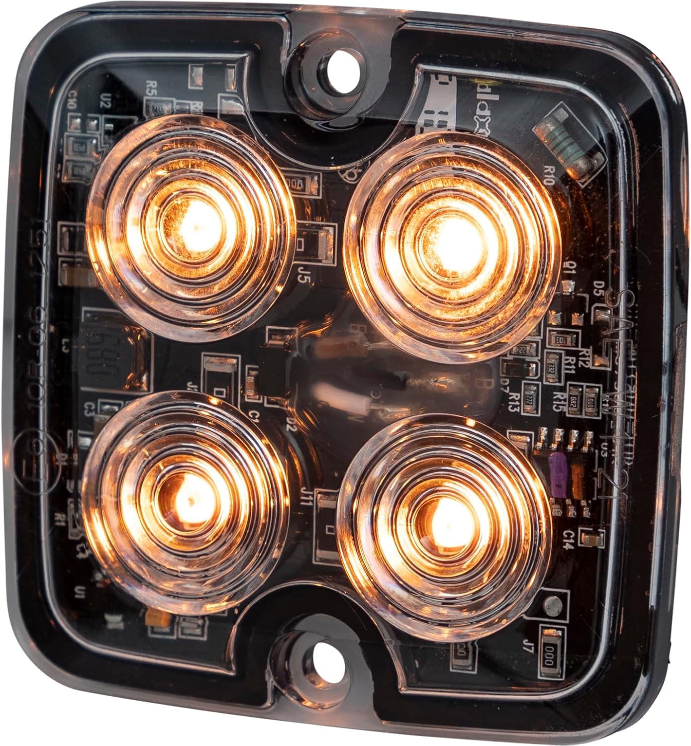 Buyers Products, 2in. LED Emergency Safety Truck Warning Flash Strobe Light, Light Type LED, Lens Color Amber, Included (qty.) 1 Model# 8892140