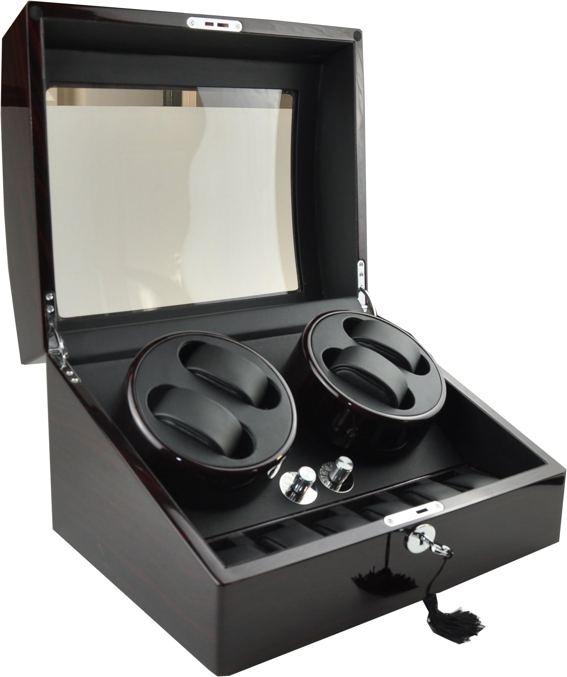 OneToPia Automatic Watch Winder 4+6 Storage Display Box Leather Organizer