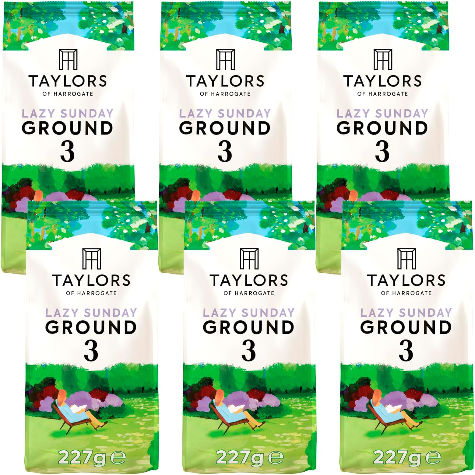 Lazy Sunday Ground Coffee, 227g (Pack of 6)