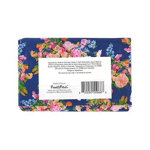 Miniatura 2 de PAINT&PETALS - Jabón perfumado en barra con aroma a flor de pera, azul galaxia, hidrata con manteca de karité, ingeniosamente envuelto, un