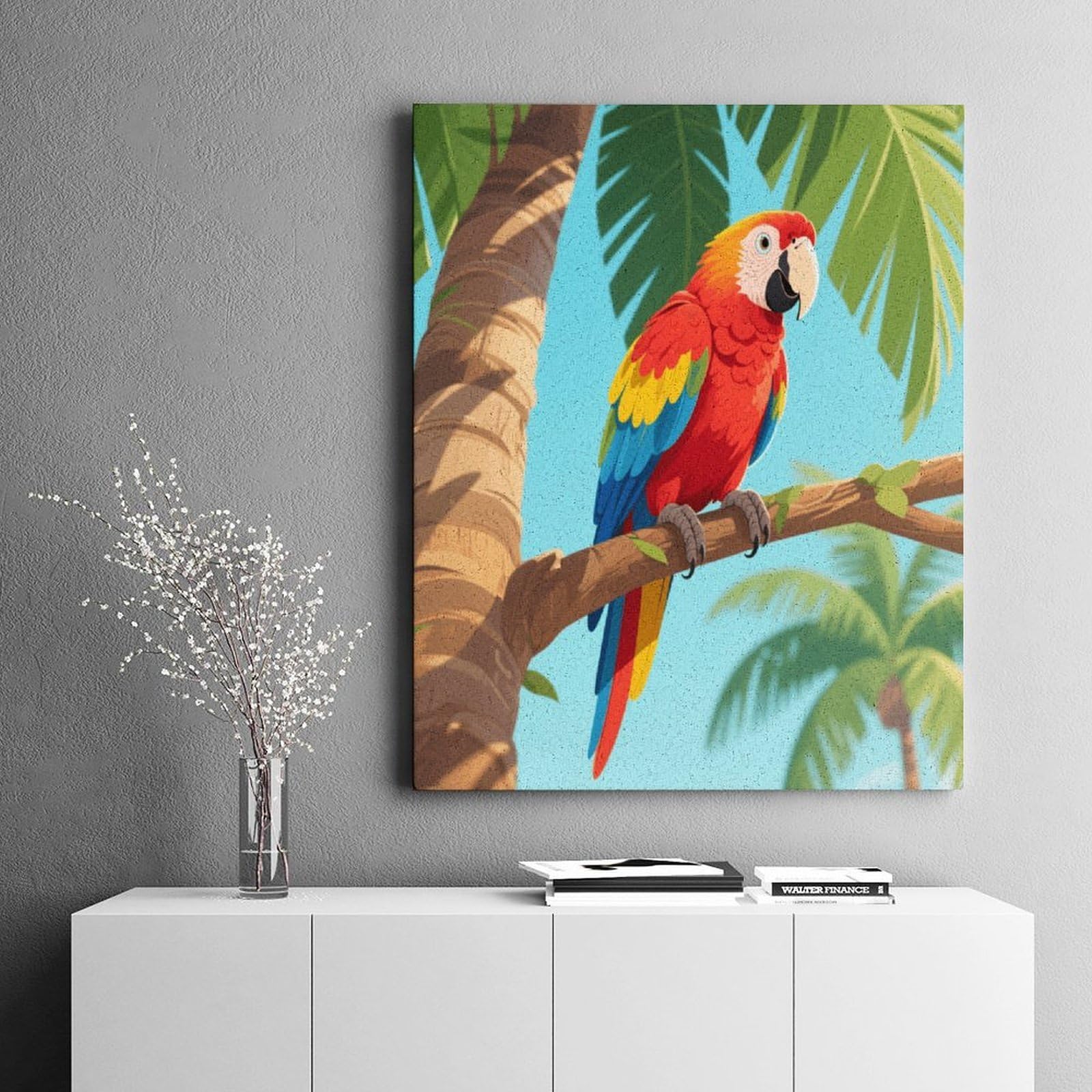 KOAYUBFC Malen-nach-Zahlen-Set für Erwachsene, Anfänger, Erwachsene, Malen-nach-Zahlen-Kits auf Leinwand, DIY-Acryl-Ölfarben, Gemälde mit Pinseln als Geschenk, Wanddekoration für Zuhause