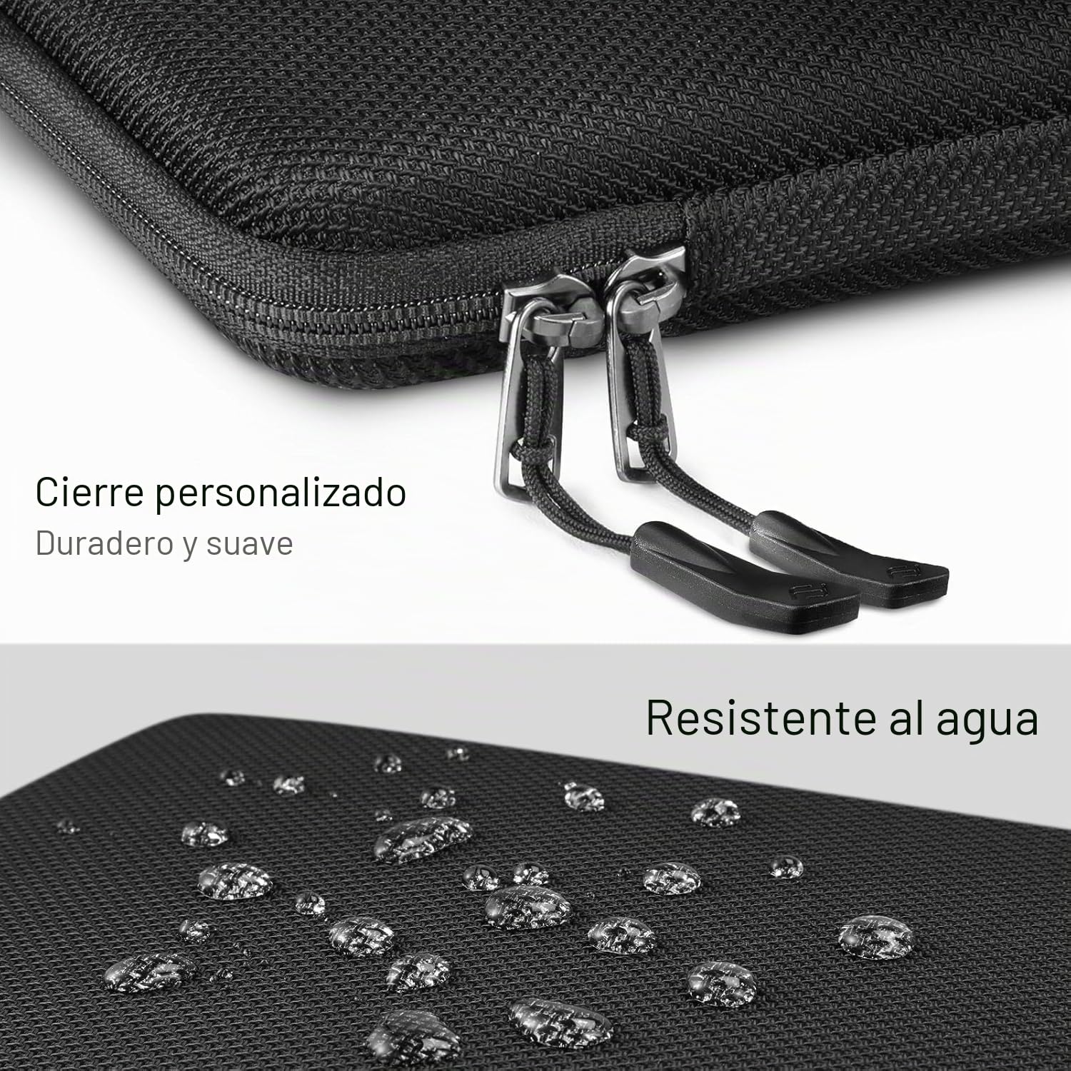 FINPAC Funda para Portátil, Concha Dura Bolsa para 14" Acer Chromebook 314, 14" HP EliteBook 840, 14 Pulgadas ASUS Zenbook/Lenovo IdeaPad/DELL Latitude 5480 y Otros Laptop hasta 14 Pulgadas (Negro)