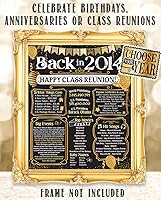 Vista 548 de Lone Star Art 66ª Reunión de Graduados (Sesenta y seis) Decoración en Oro - Recordando El Año - Clase de 1959 - Póster Sin Marco de 11x14 - Globos