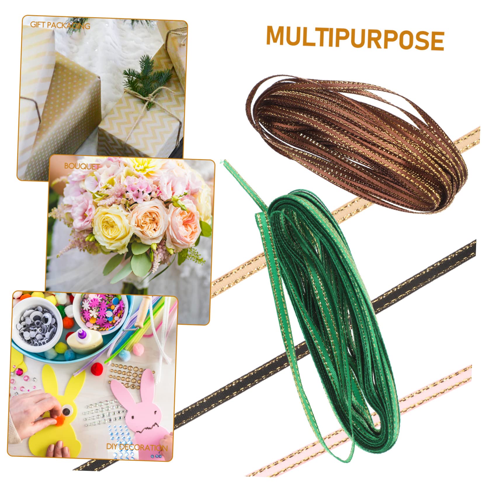 Operitacx 60rollen Geschenkband Seidenband Für Bastelarbeiten Und Geschenkverpackungen Farben Je Für Projekte Hochzeiten Und Feste