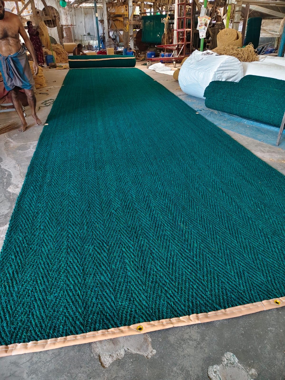 Mat - Cricket Mat Cricket Pitch - Practice & Tournamnet - Pitch Mat (Green Premium, 8' x 33')-image-34