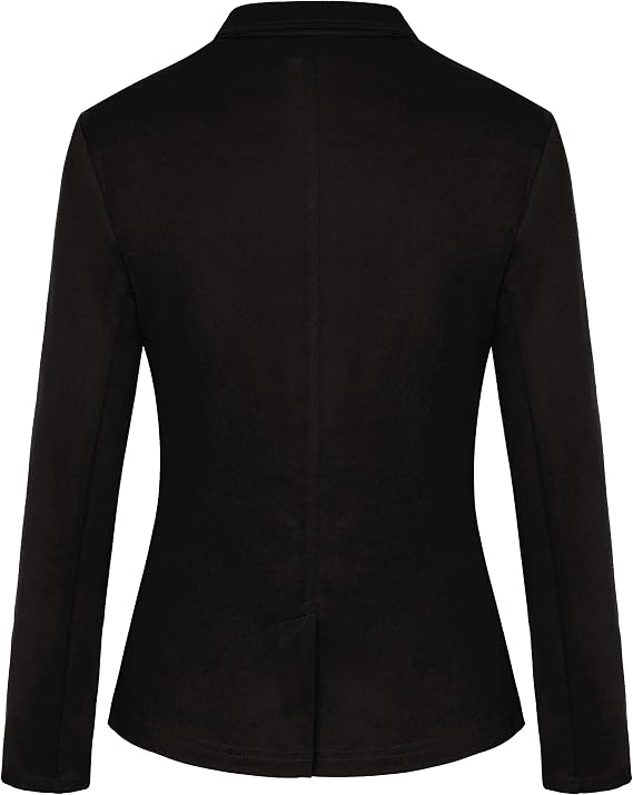 MINTLIMIT Women Clothing RS Womens Casual Basic Work Office Cardigan Tuxedo Blazer Jacket Open Front(Black,Size L)