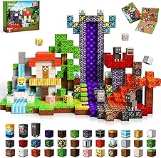 [50% off] 100 PCS 0.8in Magnetic Blocks - Magnet Toys for Kids, Magnetic Building Blocks Cubes, Stacking Magnets, School STEM Toys Birthday Gifts for Boys and Girls Age 3+ Years Old (Theme: Portal)