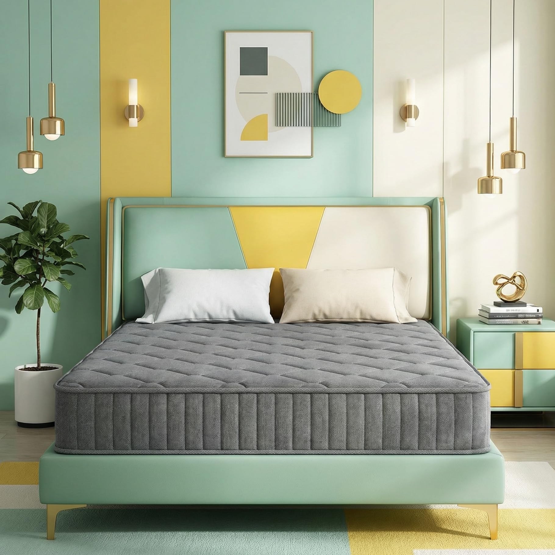 Amazon.co.jp: Hsuener マットレス ポケットコイル 厚さ22cm 高反発