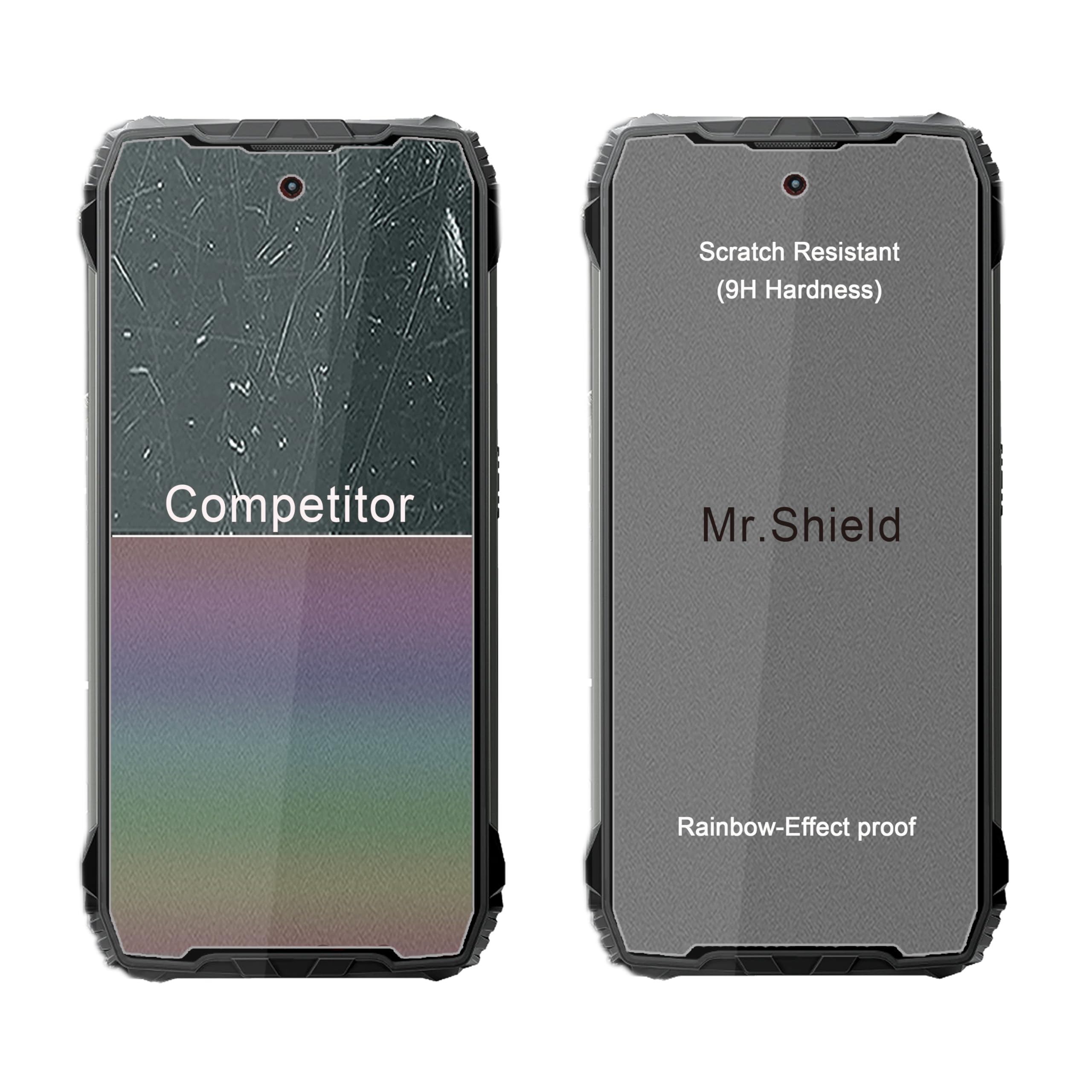Mr.Shield Pellicola Protettiva per Blackview Xplore 2 / Xplore 2 Projector/Xplore 2 Satellite Vetro Temperato [9H Durezza] [3 Pezzi] Protezione Schermo Senza Bolle