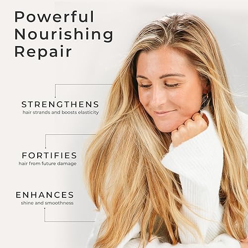 Miniatura 4 de CIBU Mascarilla fortalecedora reparadora - Hidratante para cabello dañado - Mascarilla capilar hidratante de queratina y almendra - 12 oz