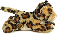 Vista 5 de Aurora® Adorable Mini Flopsie™ Yaxa Jaguar™ Animal de peluche, mini compañeros listos para aventuras juguetonas, para niños de todas las edades