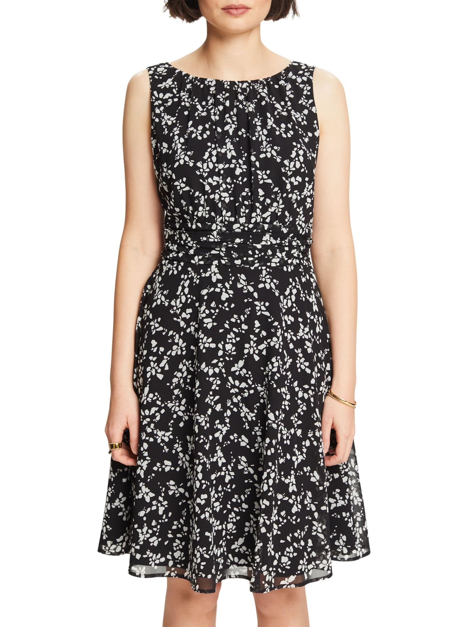 ESPRIT Damen 024ee1e354 Kleid, 002/Black 2, 32